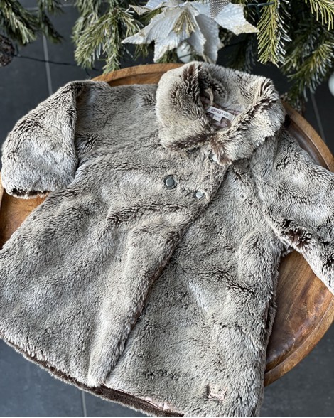 Kožich dětský Kenzo Kids hnědý
